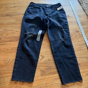 OLD NAVY WOMENS OG STRAIGHT HIGH RISE BLACK JEANS NEW SIZE 10